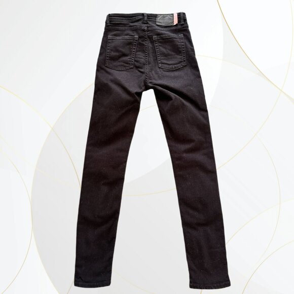 Acne Studios Bla Konst Peg Jeans Black - Picture 3 of 10